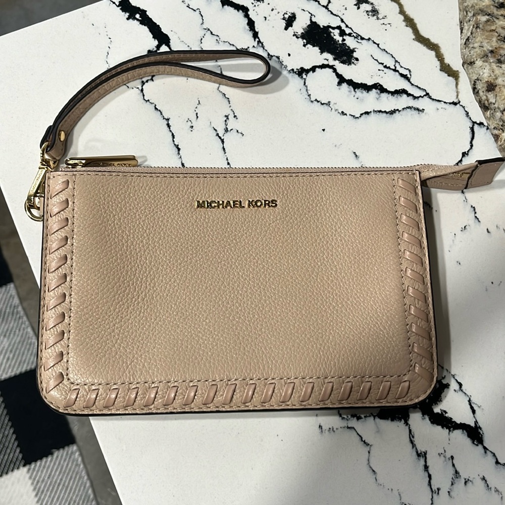 Michael Kors Leather Wristlet